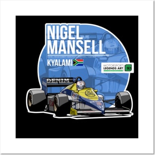 Nigel Mansell 1985 Kyalami Posters and Art